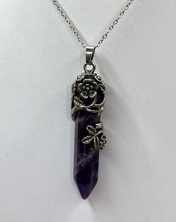 Pendant - Flower - Amethyst