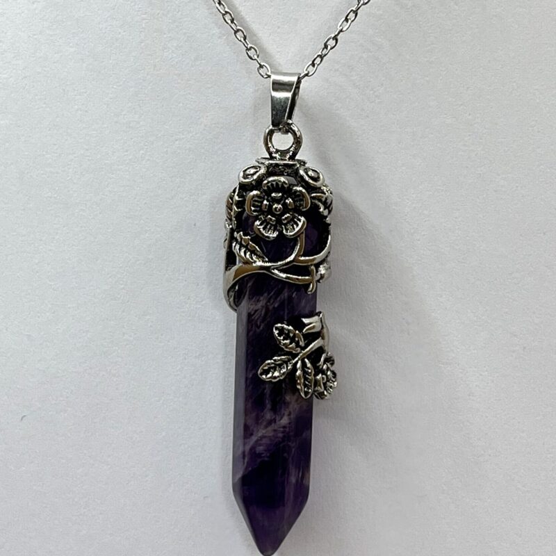 Pendant - Flower - Amethyst