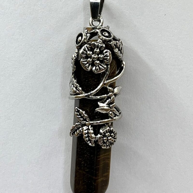 Pendant - Flower - Tiger's Eye