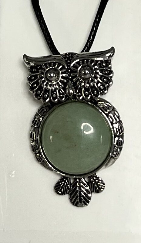 Pendant - Owl - Jade