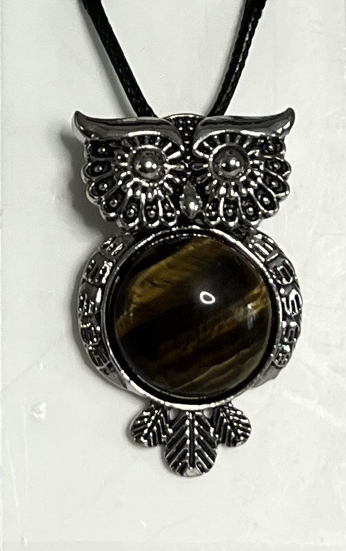 Pendant - Owl - Tiger's Eye