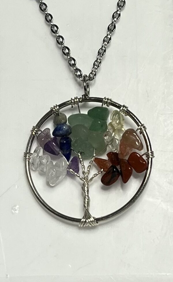 Necklace - Tree of Life - Chakra Colours